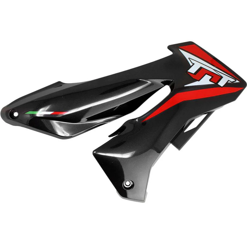 Cobertor delantero izquierdo negro con calcomanias Benelli TNT150