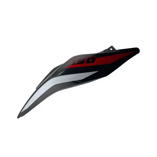 Cobertor trasero izquierdo negro con calcomanias Benelli TNT150